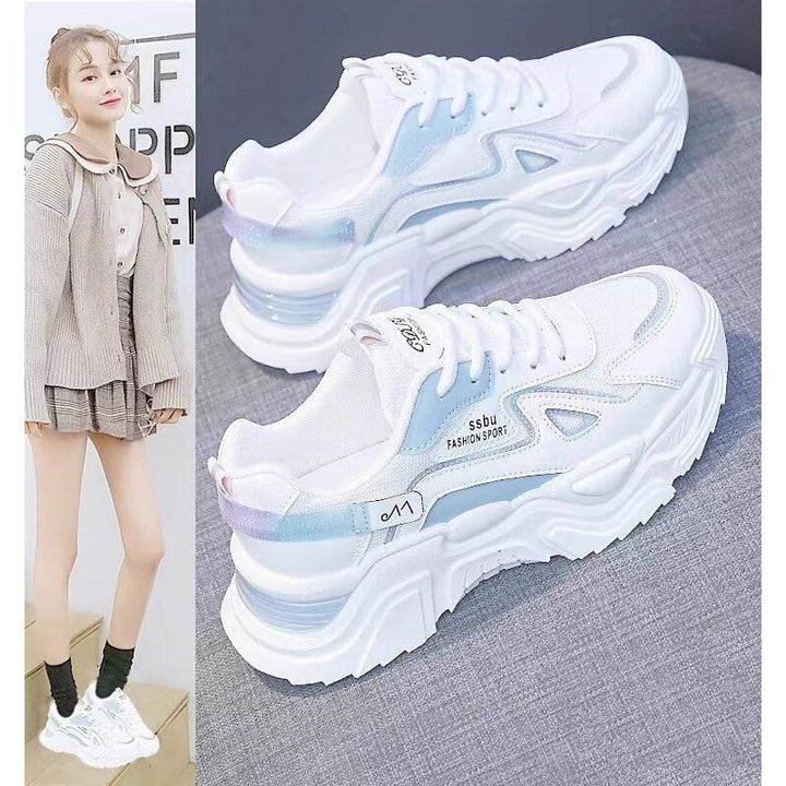 Damen Chunky Sneakers mit glänzenden Akzenten und auffälligem Design Drune
