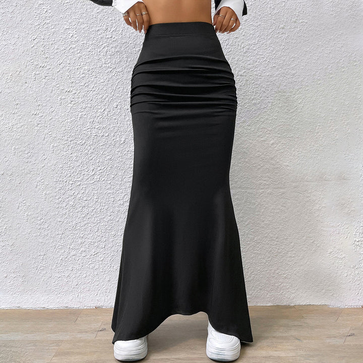 Damen Maxi-Rock mit raffinierten Rüschendetails und elegantem Schnitt Drune