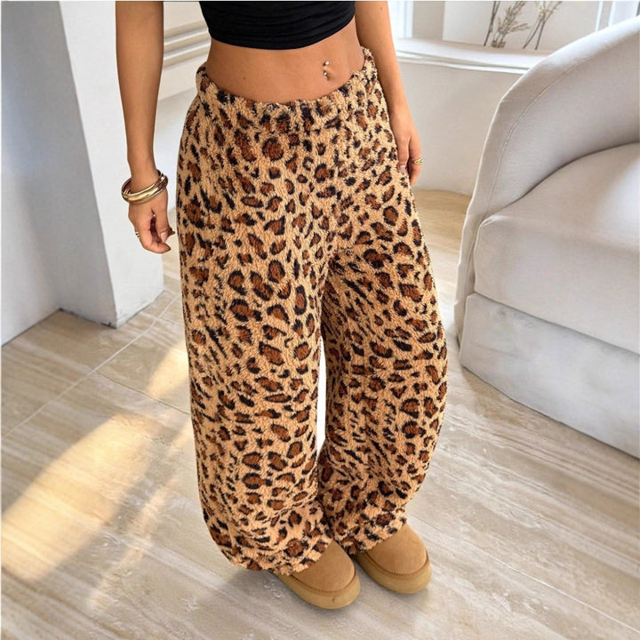 Damen lässige Leoprint-Hosen Drune