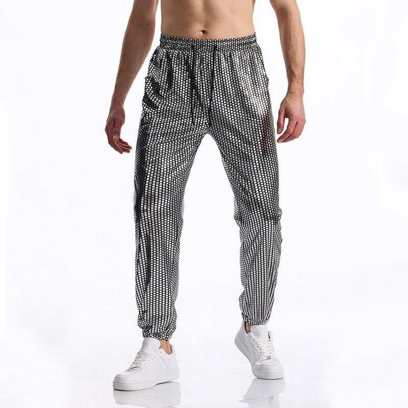 Herren atmungsaktive Jogginghose mit modernem Punktedesign Drune