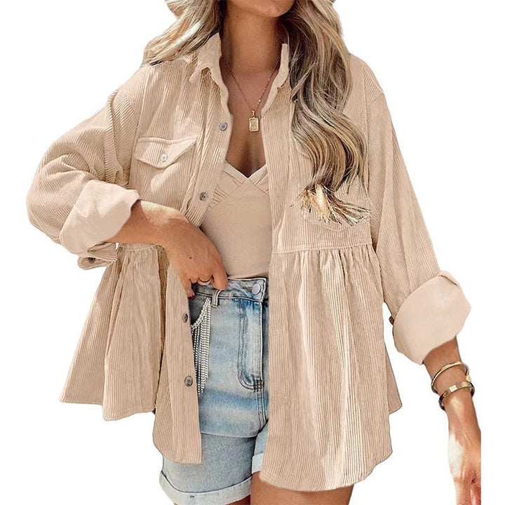 Drune | Come Around Corduroy Babydoll Jacke ( Aus Polyester)