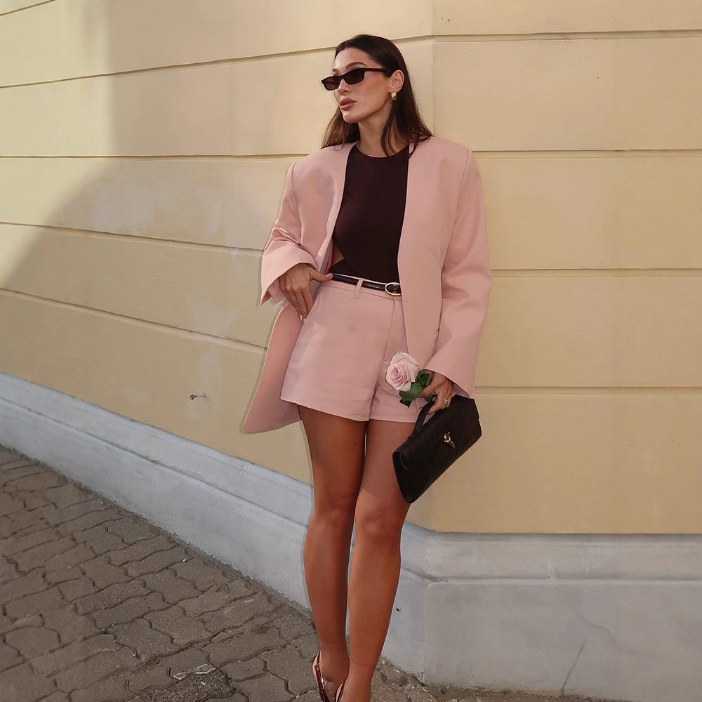 Damen oversized Blazerjacke im minimalistischen Design Drune