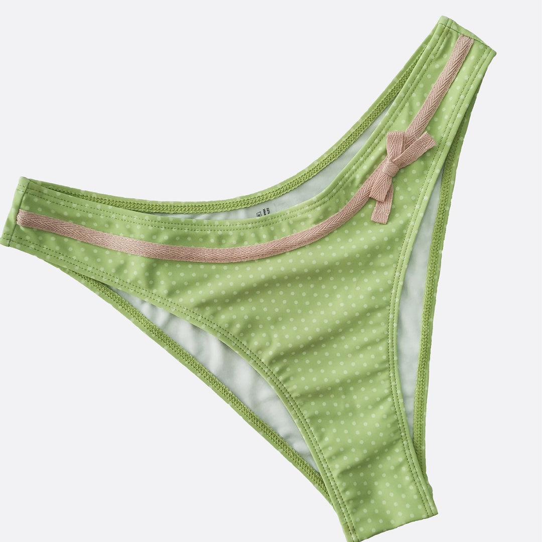 Damen gepunkteter Bikini mit verspieltem Design Drune