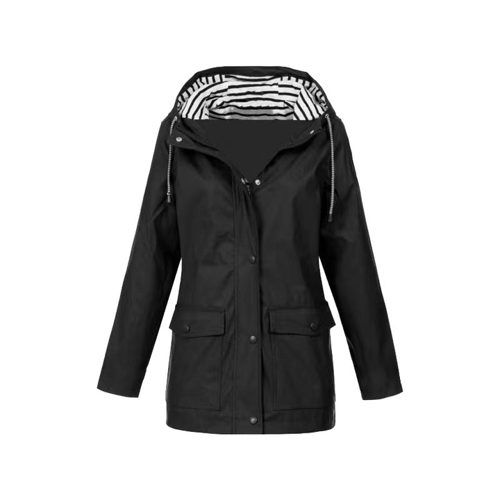 Drune | Damen Kapuzenjacke in mittellanger Länge