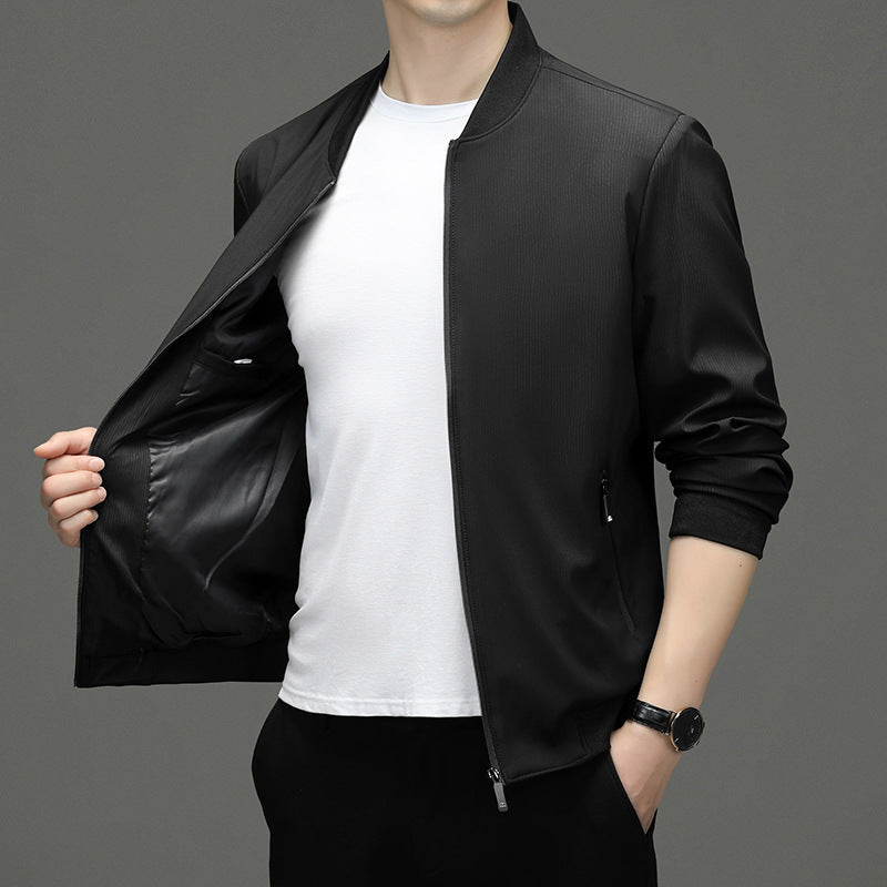 Herren Sportliche Übergangsjacke mit leichtem Futter und praktischen Taschen Drune
