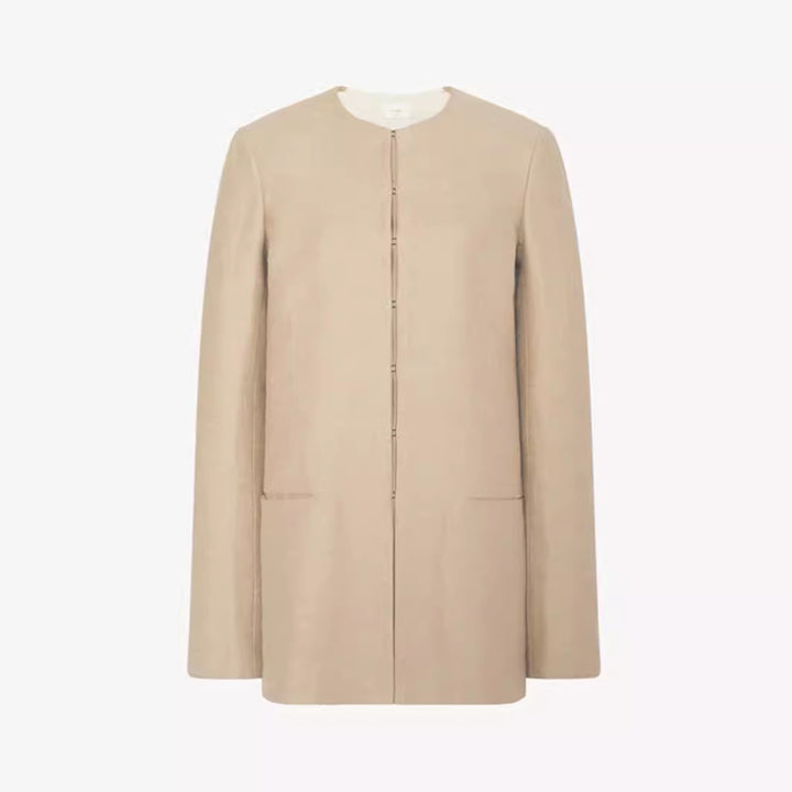 Damen Eleganter und strukturierter Blazer mit minimalistischer Knopfleiste Drune