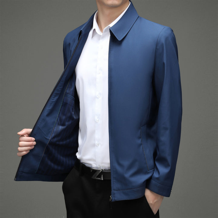 Herren moderne Übergangsjacke mit atmungsaktiver Membran und praktischem Stehkragen Drune