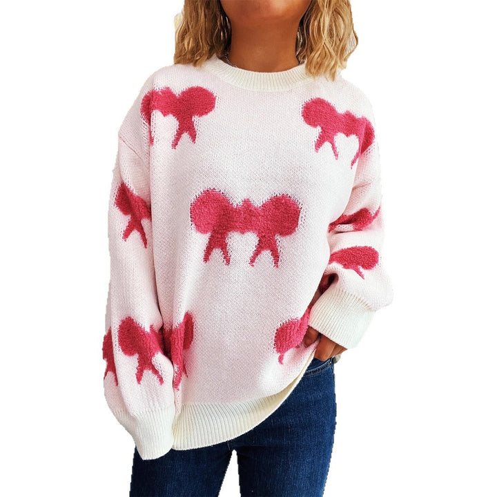 Damen Pullover mit verspieltem Motiv und lässigem Schnitt Drune