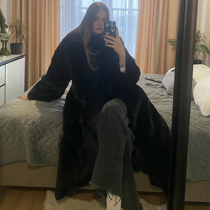 Damen Eleganter Oversized Wintermantel Drune
