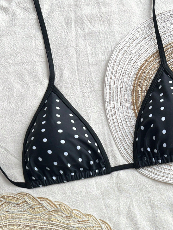 Damen Triangel-Bikini mit verspieltem Rüschensaum Drune