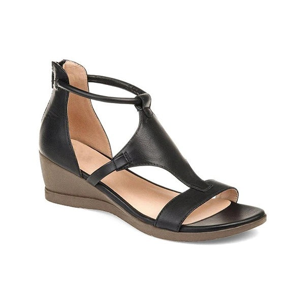 Damen Wedge-Sandaletten mit flexiblem Riemendesign und anatomischer Fußbettung Drune