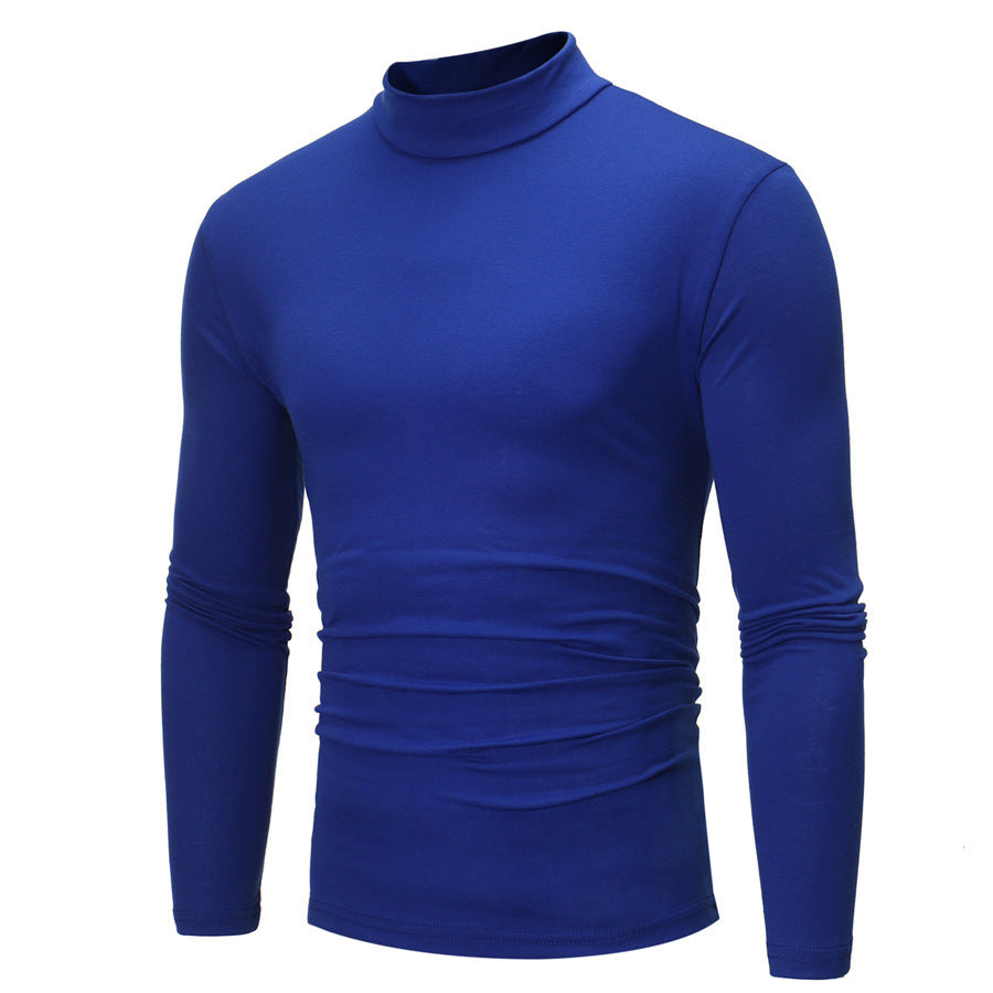 Herren elegantes Rollkragen-T-Shirt aus weichem Jersey Drune