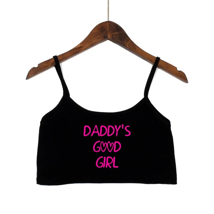 Damen modisches Crop-Top mit verzierten Trägern Drune