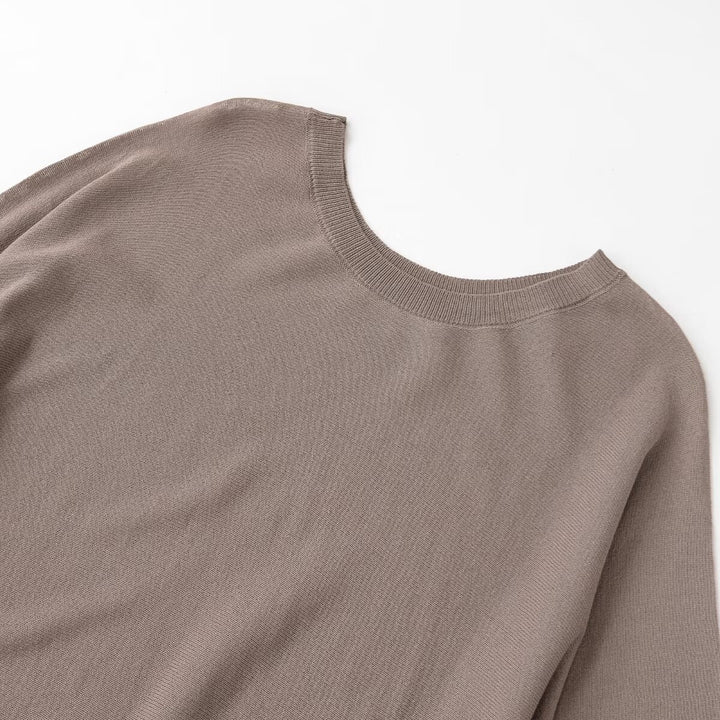 Damen luftiges Kleid mit weitem Schnitt und eleganten Puffärmeln Drune