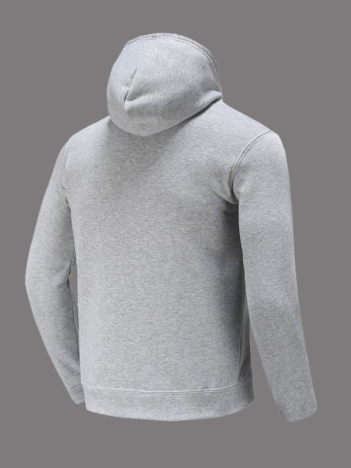 Damen sportlicher Kapuzenpullover mit grafischem Druck und Kängurutasche Drune