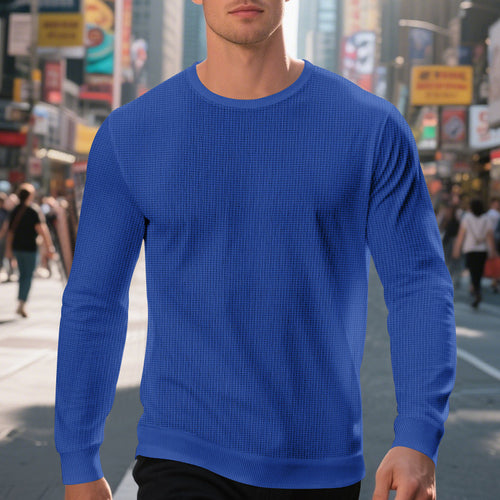 Herren hochwertiger Langarmpullover Drune
