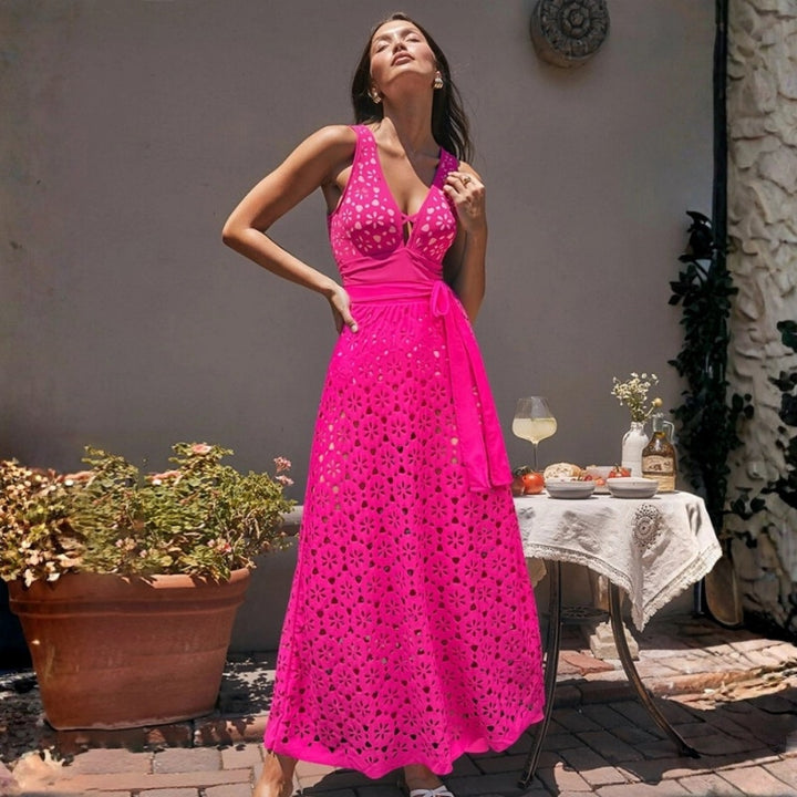 Damen Sonnenanzug mit romantischem Blumendesign Drune