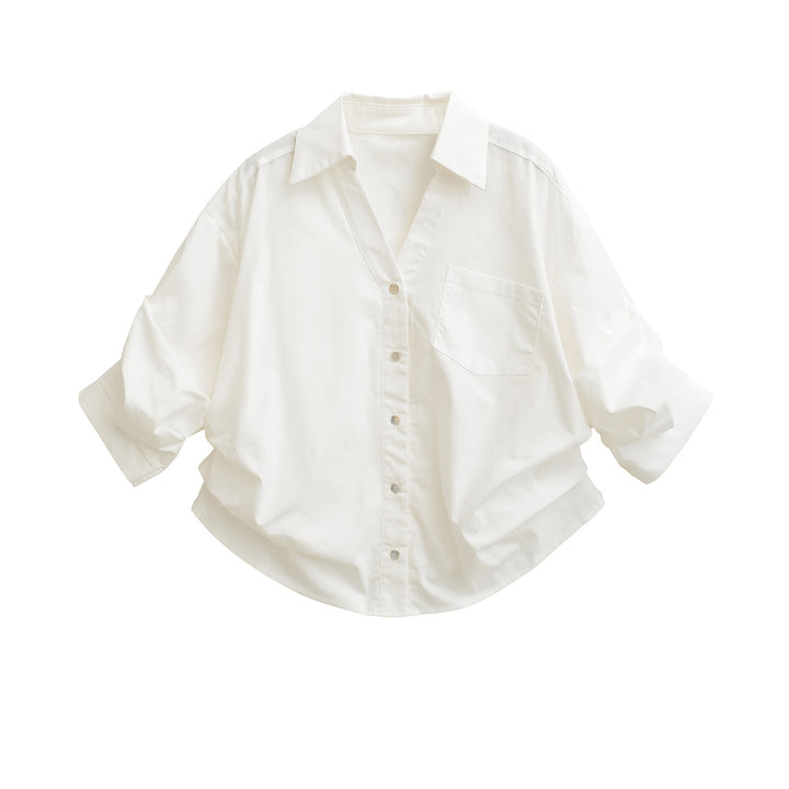Damen lässige Oversize-Bluse Drune