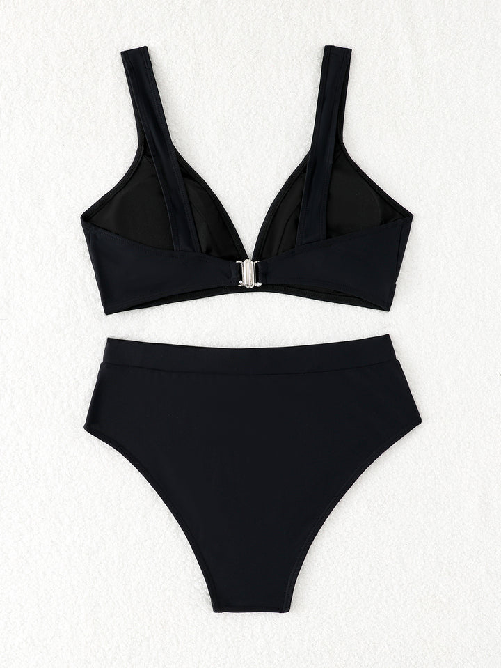 Damen Hochgeschnittenes Bikini-Set mit vorgeformtem Oberteil Drune