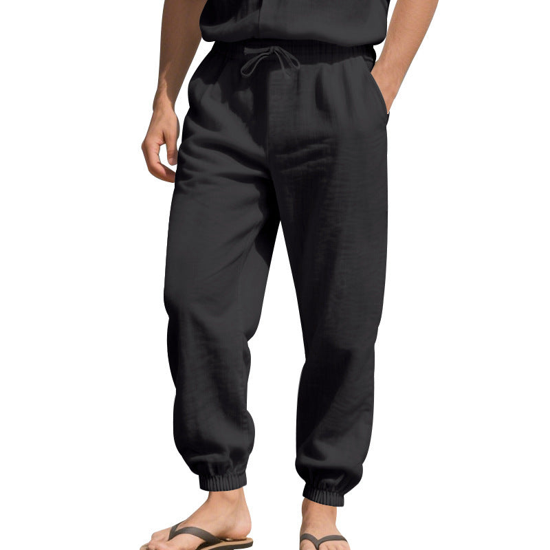 Herren Bequeme Alltagshose mit elastischem Bund und Taschen Drune