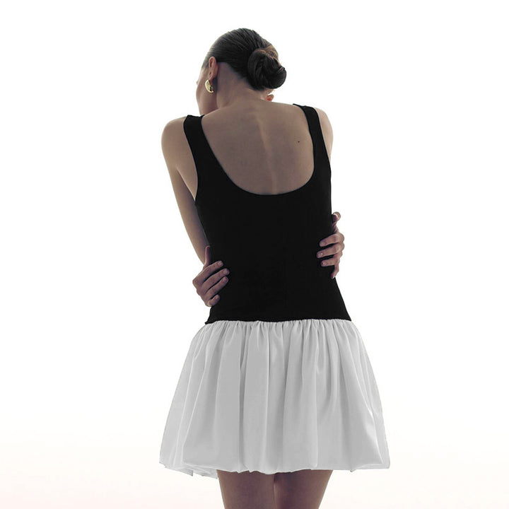 Damen Sportives Mini-Kleid mit lässigem Schnitt und voluminösem Rock Drune