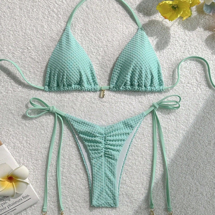 Damen Bikini mit strukturierter Oberfläche Drune