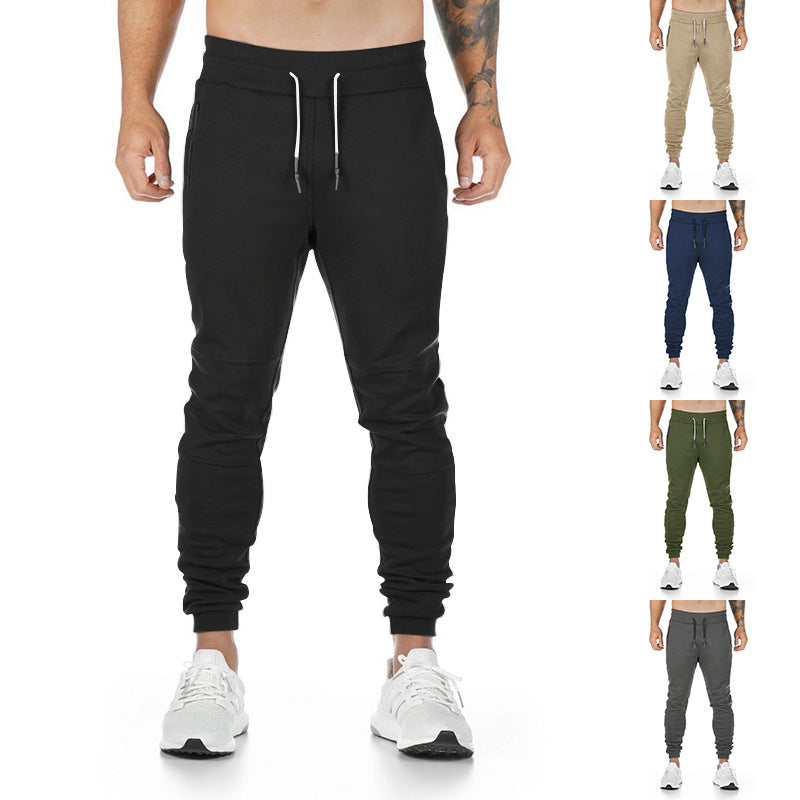 Herren Sportliche Jogginghose mit praktischen Reißverschlusstaschen und elastischem Bund Drune