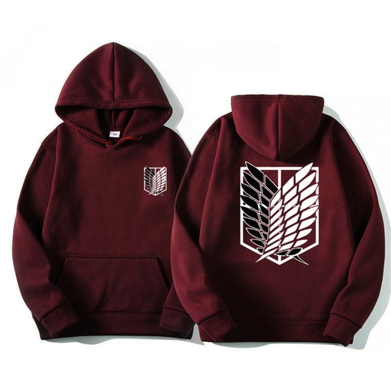 Damen Kapuzenpullover mit klassischem Anime-Motiv Drune