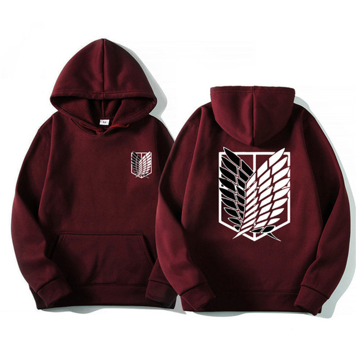 Damen Kapuzenpullover mit klassischem Anime-Motiv Drune