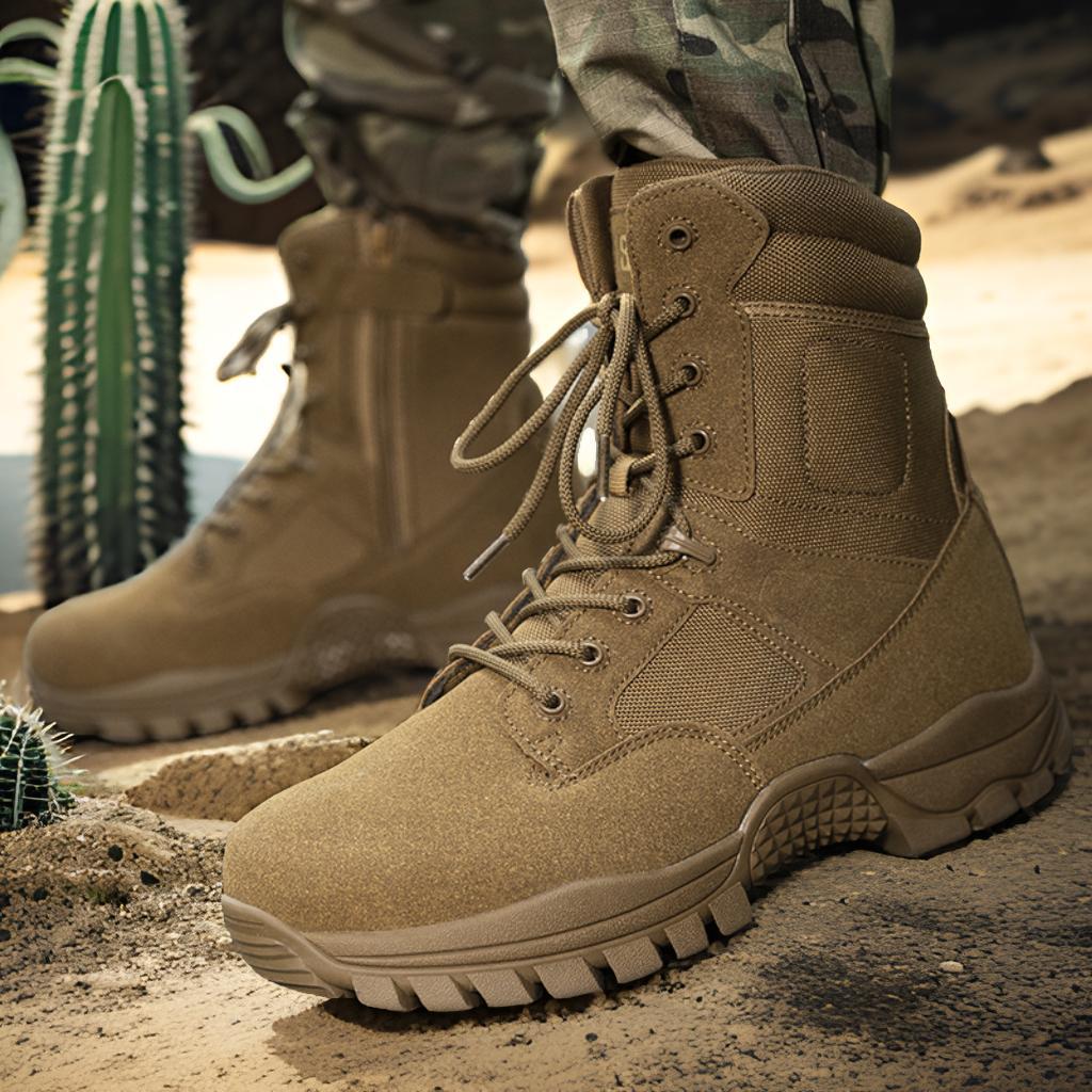 Herren Militärische Einsatzstiefel mit rutschfester Sohle und atmungsaktivem Obermaterial Drune