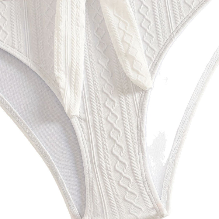 Damen Zweiteiler Bikinis mit Hochgeschnittenem Bund Drune