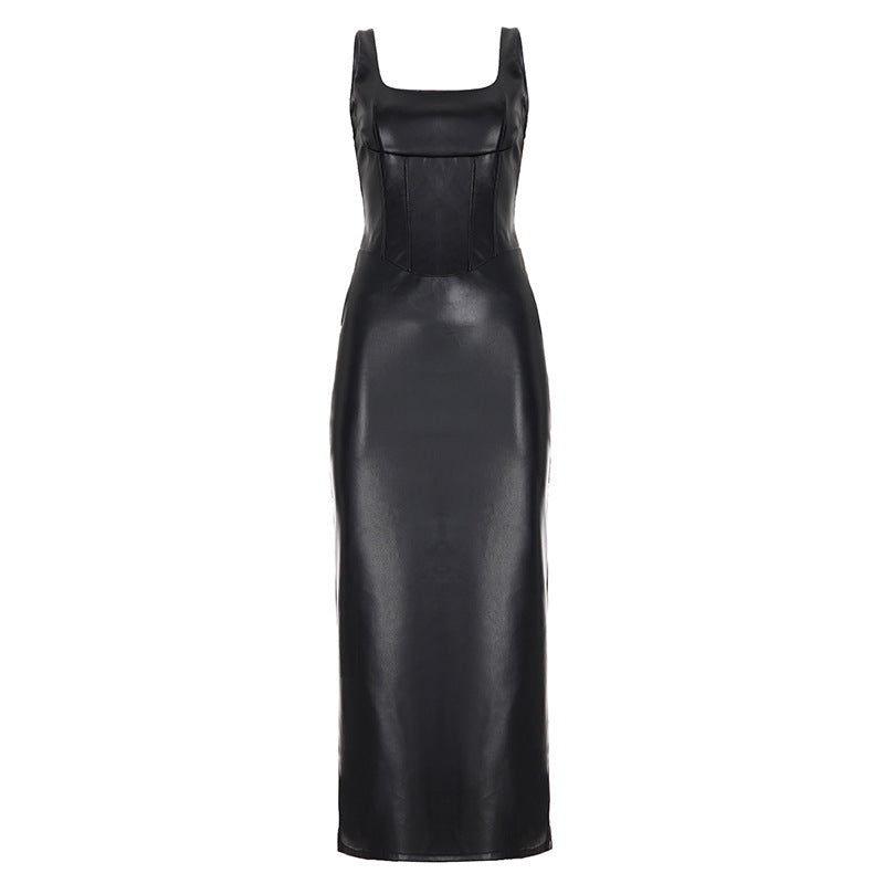 Damen elegantes Maxikleid mit schmalem Schnitt und verführerischen Cut-Outs Drune