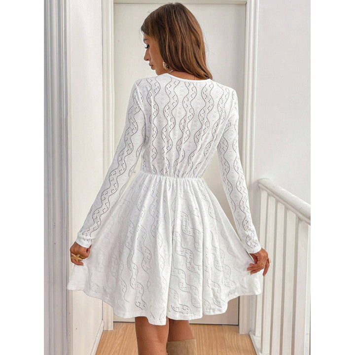 Damen Freizeitkleid mit dekorativer Spitzenverzierung Drune