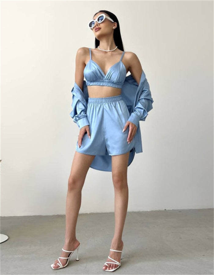 Damen elegantes und luftiges Sommer-Outfit Drune