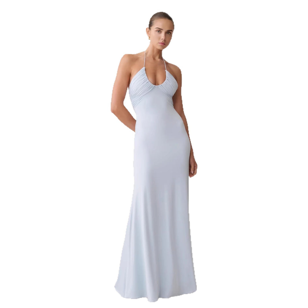 Damen Maxikleid mit raffinierter Drapierung Drune