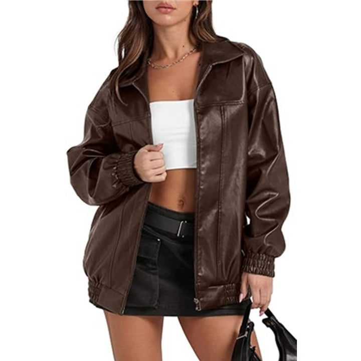 Damen lässige Übergangsjacke mit elastischen Bündchen und praktischem Reißverschluss Drune
