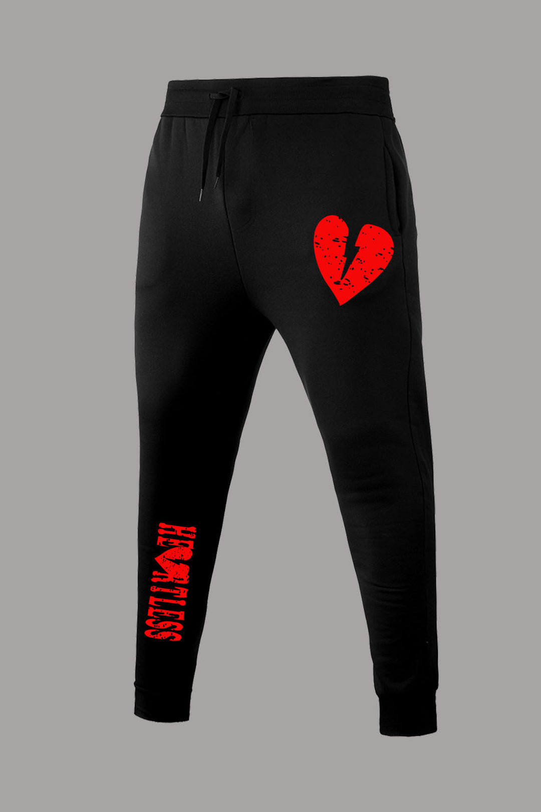 Damen Jogginghose mit modernem Herzmotiv Drune