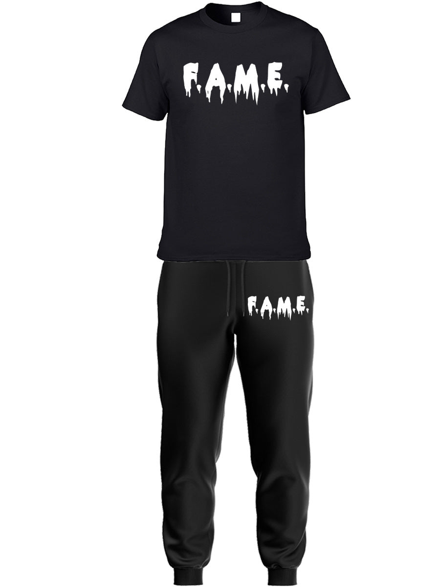 Damen Kapuzenjacke und Jogginghose Set mit modernem Logo-Druck Drune