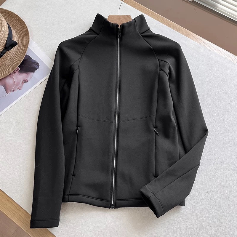 Damen atmungsaktive Sportjacke mit hohem Kragen Drune