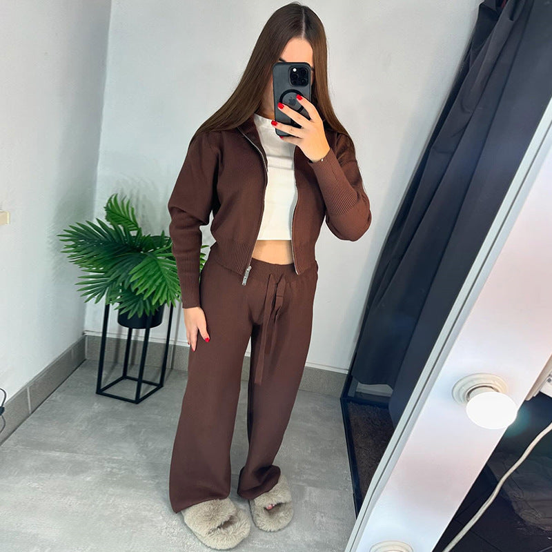 Damen Strick-Loungewear-Set Drune
