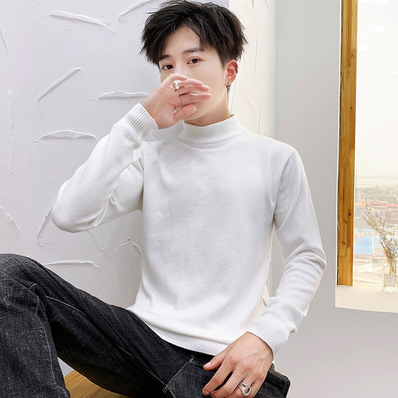 Herren Hochwertiger Rollkragenpullover aus feiner Baumwolle Drune