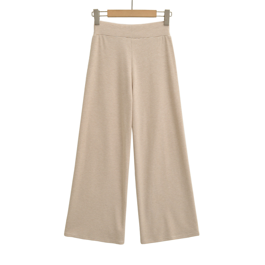Damen weite Jersey-Hose mit hohem Bund Drune