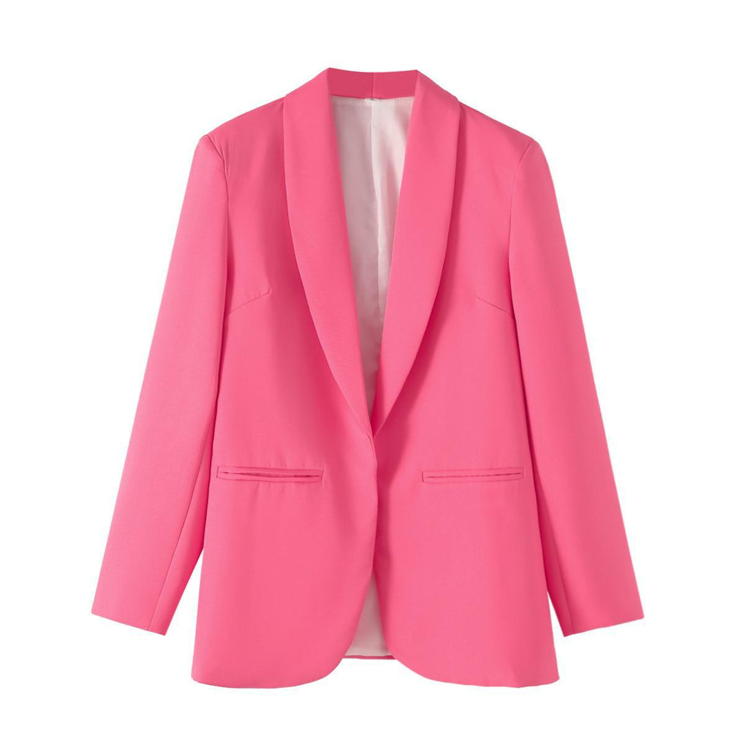 Damen Eleganter Blazer mit sanften Schultern und luxuriösem Innenfutter Drune
