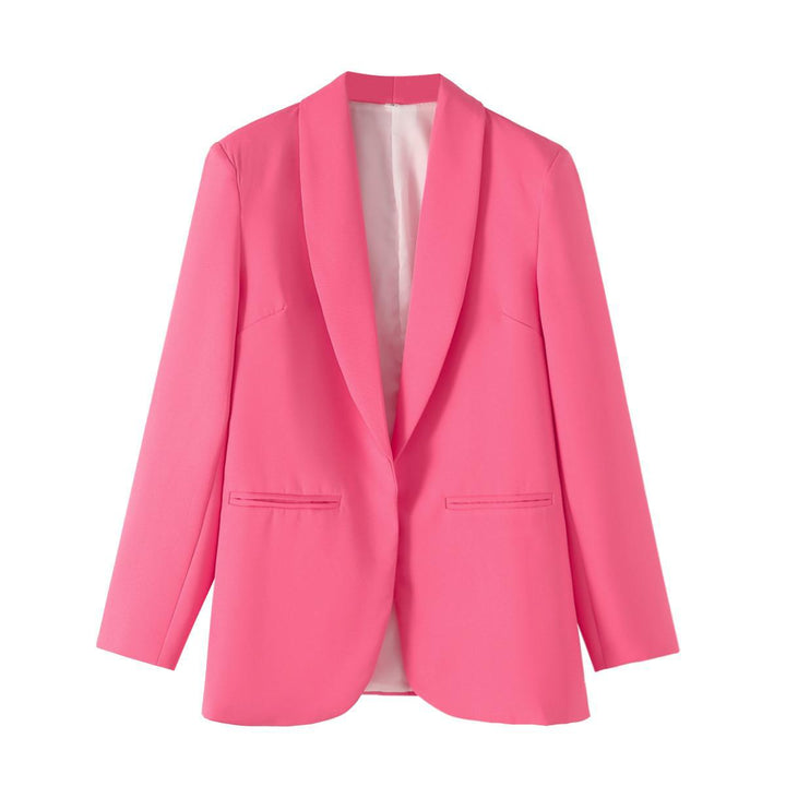 Damen Eleganter Blazer mit sanften Schultern und luxuriösem Innenfutter Drune
