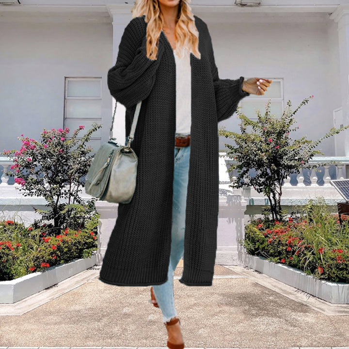 Damen Großer Strickmantel mit weitem Schnitt und tiefen Taschen Drune