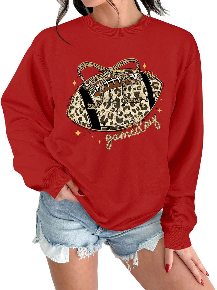 Damen Sweatshirt mit aufregendem Sportmotiv und lässigem Schnitt Drune