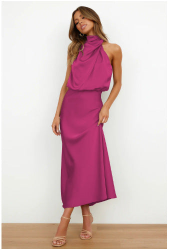 Damen Maxikleid mit Wickeloberteil Drune