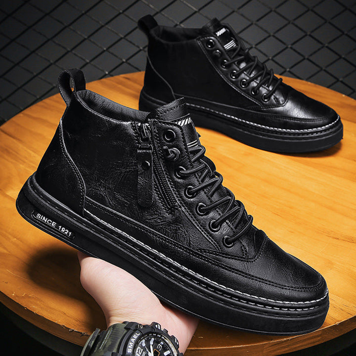Damen Hohe Sneaker mit robustem Obermaterial und praktischem Reißverschluss Drune