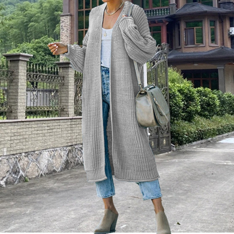 Damen Grobstrick-Cardigan mit offenen Maschen und lässigem Schnitt Drune