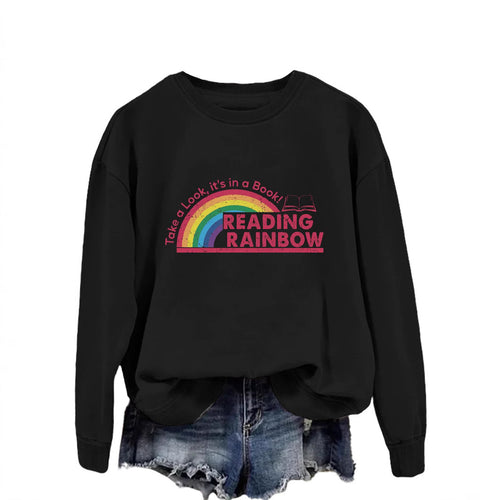 Damen lässiger Sweatshirt mit einzigartigem Druck Drune